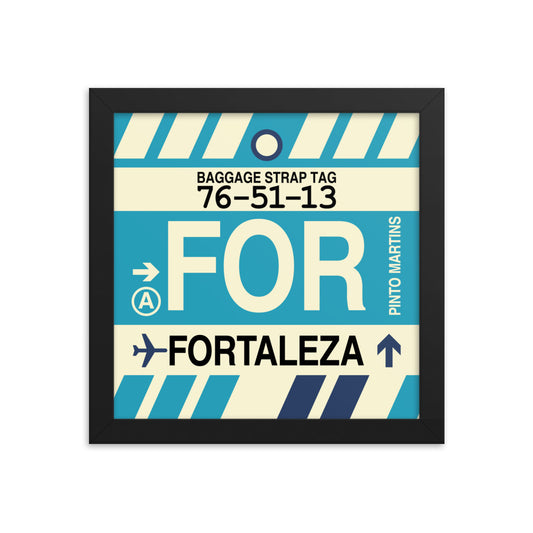 Travel-Themed Framed Print • FOR Fortaleza Souvenir • YHM Designs - Image 01
