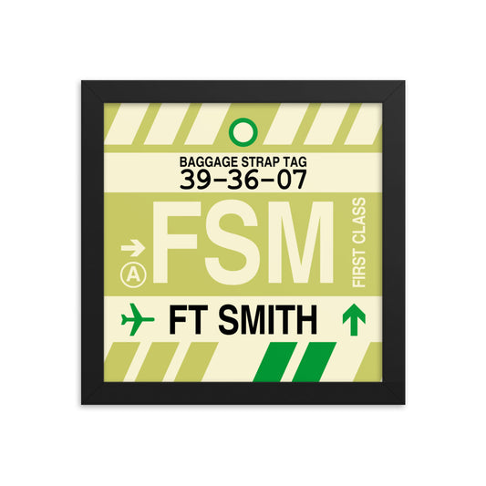 Travel-Themed Framed Print • FSM Fort Smith • YHM Designs - Image 01