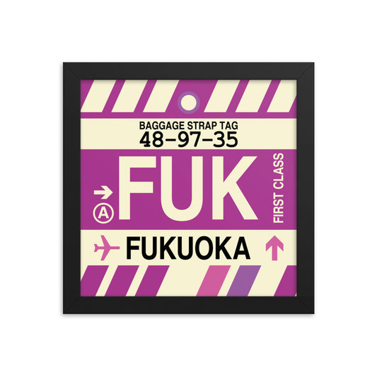Travel-Themed Framed Print • FUK Fukuoka • YHM Designs - Image 01