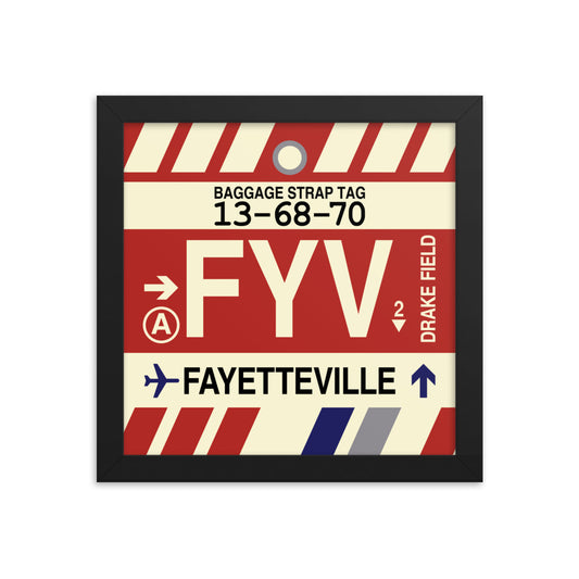 Travel-Themed Framed Print • FYV Fayetteville • YHM Designs - Image 01