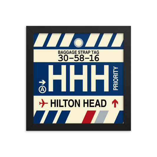Travel-Themed Framed Print • HHH Hilton Head Island • YHM Designs - Image 01