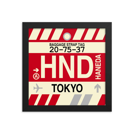 Travel-Themed Framed Print • HND Tokyo • YHM Designs - Image 01