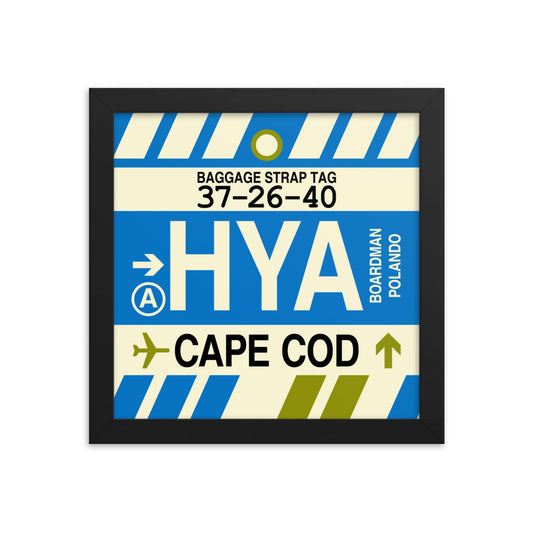 Travel-Themed Framed Print • HYA Cape Cod • YHM Designs - Image 01