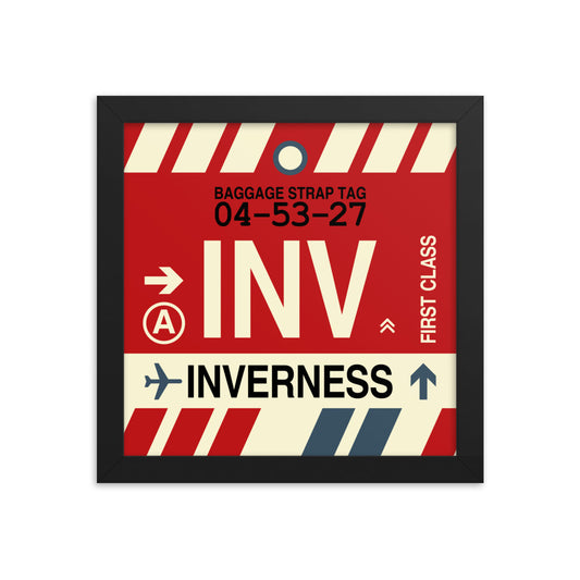 Travel-Themed Framed Print • INV Inverness Souvenir • YHM Designs - Image 01