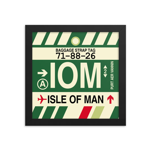 Travel-Themed Framed Print • IOM Isle of Man Souvenir • YHM Designs - Image 01
