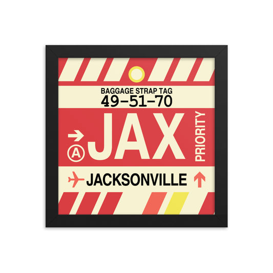 Travel-Themed Framed Print • JAX Jacksonville • YHM Designs - Image 01