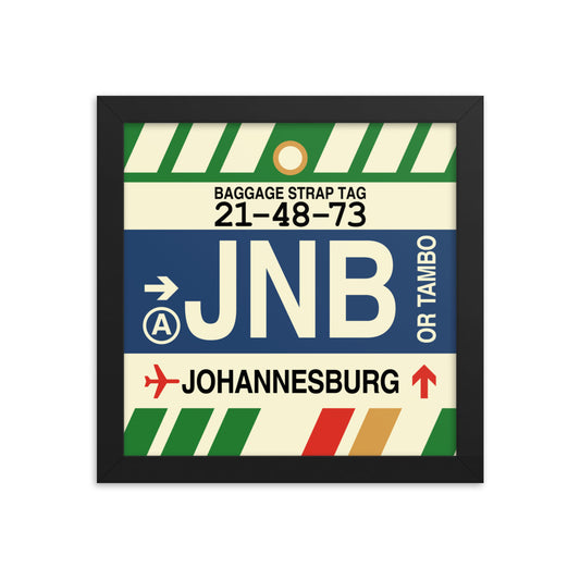 Travel-Themed Framed Print • JNB Johannesburg • YHM Designs - Image 01