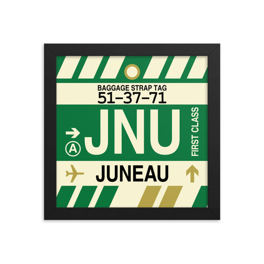 Travel-Themed Framed Print • JNU Juneau • YHM Designs - Image 01