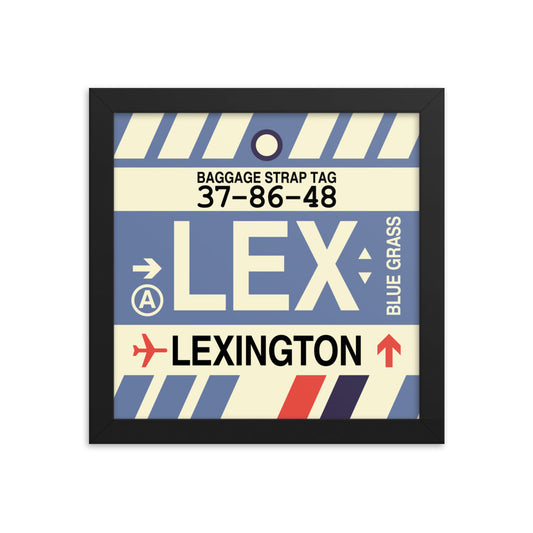 Travel-Themed Framed Print • LEX Lexington • YHM Designs - Image 01