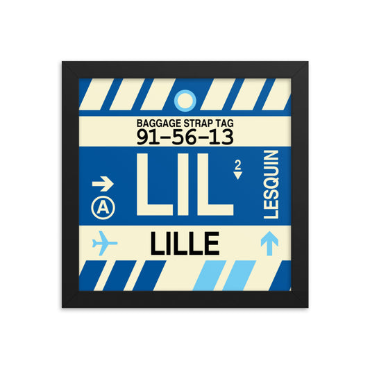 Travel-Themed Framed Print • LIL Lille • YHM Designs - Image 01