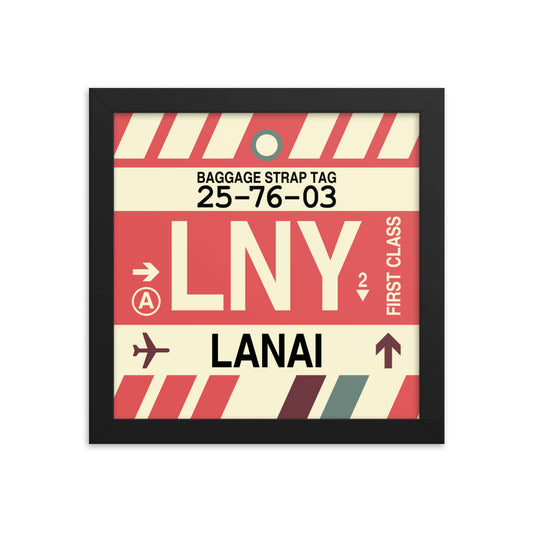 Travel-Themed Framed Print • LNY Lanai • YHM Designs - Image 01