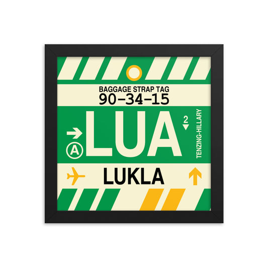 Travel-Themed Framed Print • LUA Lukla • YHM Designs - Image 01