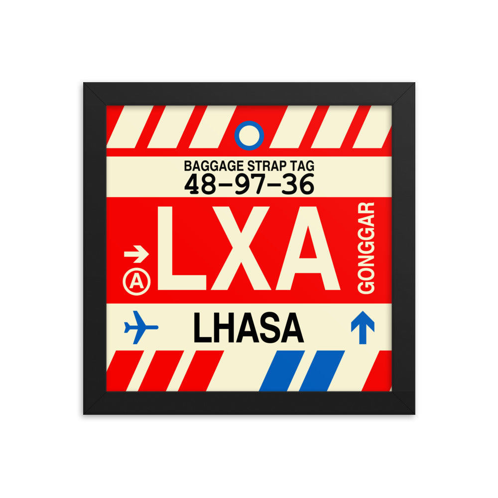 Travel-Themed Framed Print • LXA Lhasa Souvenir • YHM Designs - Image 01