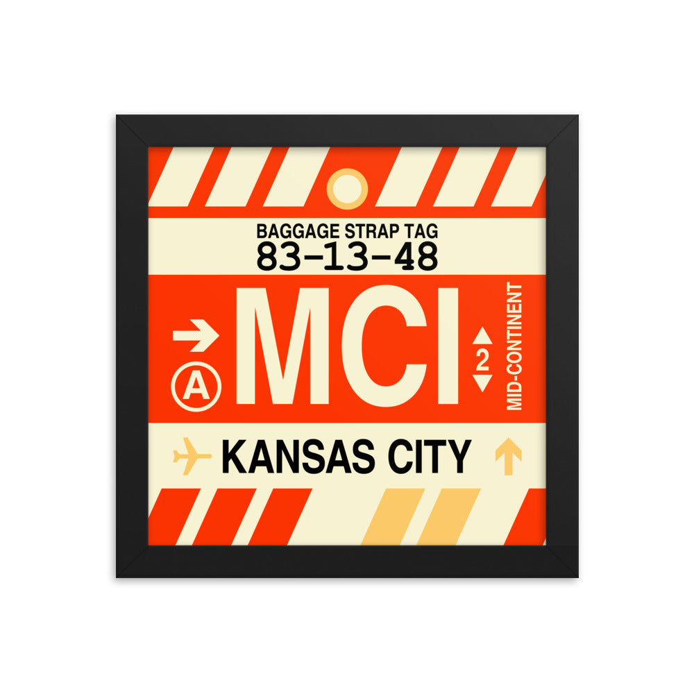 Travel-Themed Framed Print • MCI Kansas City Souvenir • YHM Designs - Image 01