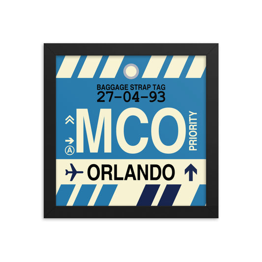 Travel-Themed Framed Print • MCO Orlando • YHM Designs - Image 01