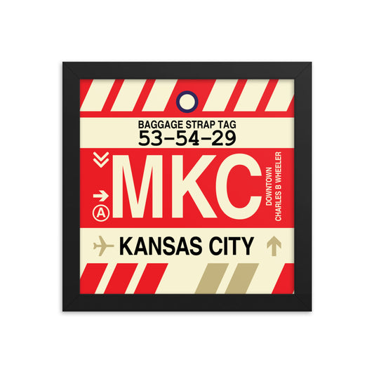 Travel-Themed Framed Print • MKC Kansas City • YHM Designs - Image 01