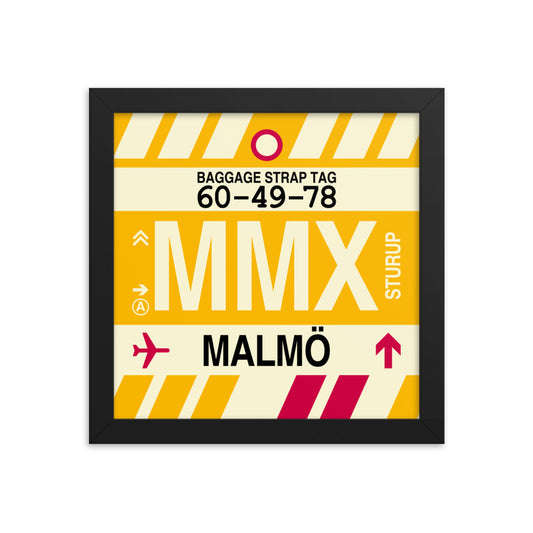 Travel-Themed Framed Print • MMX Malmo Souvenir • YHM Designs - Image 01