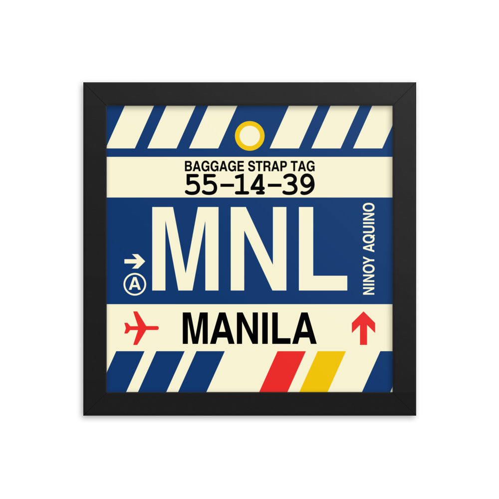 Travel-Themed Framed Print • MNL Manila • YHM Designs - Image 01