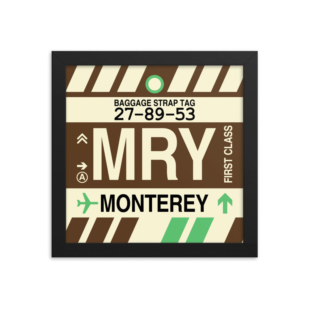 Travel-Themed Framed Print • MRY Monterey • YHM Designs - Image 01