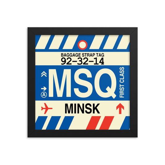 Travel-Themed Framed Print • MSQ Minsk Souvenir • YHM Designs - Image 01