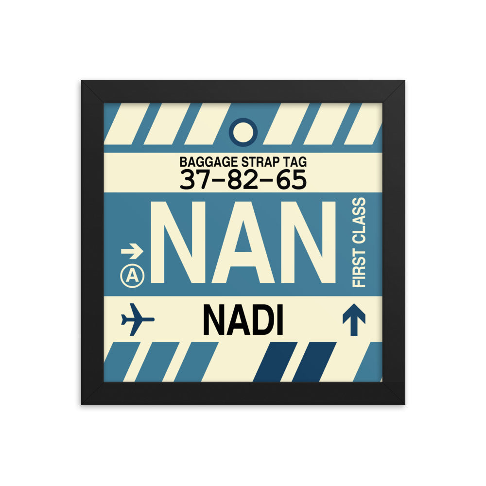 Travel-Themed Framed Print • NAN Nadi Souvenir • YHM Designs - Image 01