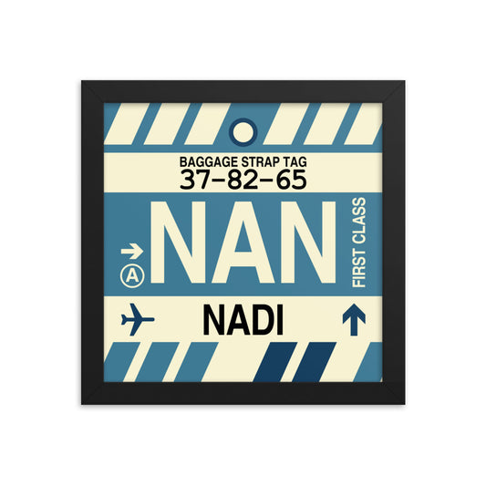 Travel-Themed Framed Print • NAN Nadi • YHM Designs - Image 01