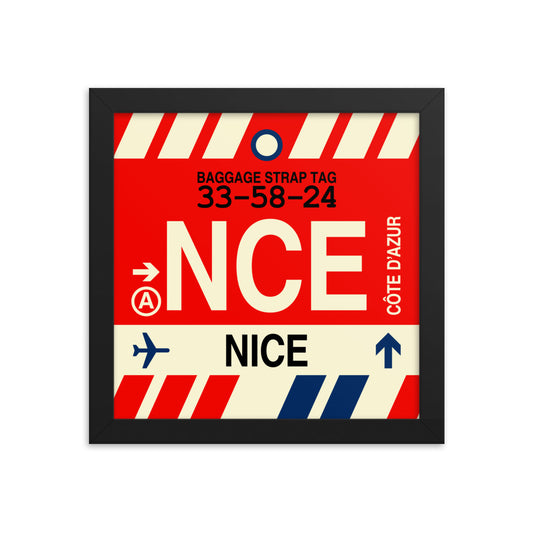 Travel-Themed Framed Print • NCE Nice • YHM Designs - Image 01
