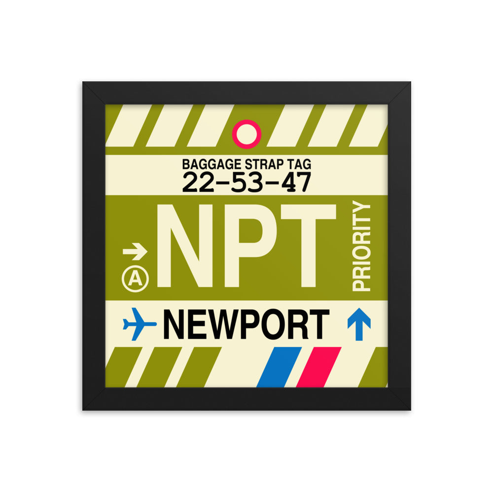 Travel-Themed Framed Print • NPT Newport • YHM Designs - Image 01