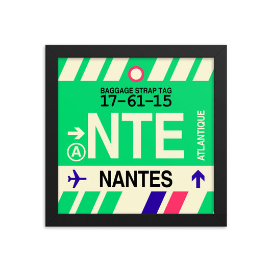 Travel-Themed Framed Print • NTE Nantes • YHM Designs - Image 01
