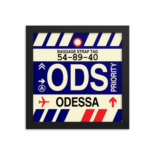 Travel-Themed Framed Print • ODS Odessa Souvenir • YHM Designs - Image 01
