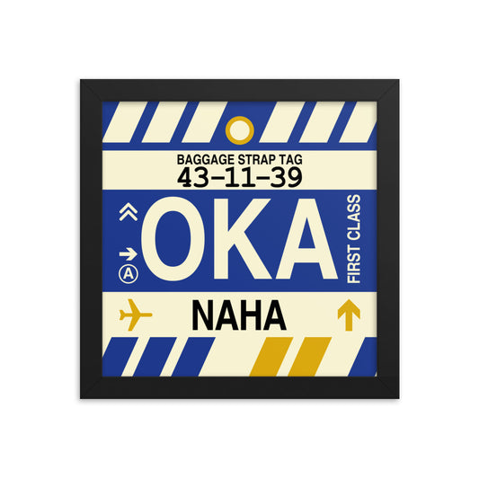 Travel-Themed Framed Print • OKA Naha (Okinawa) • YHM Designs - Image 01