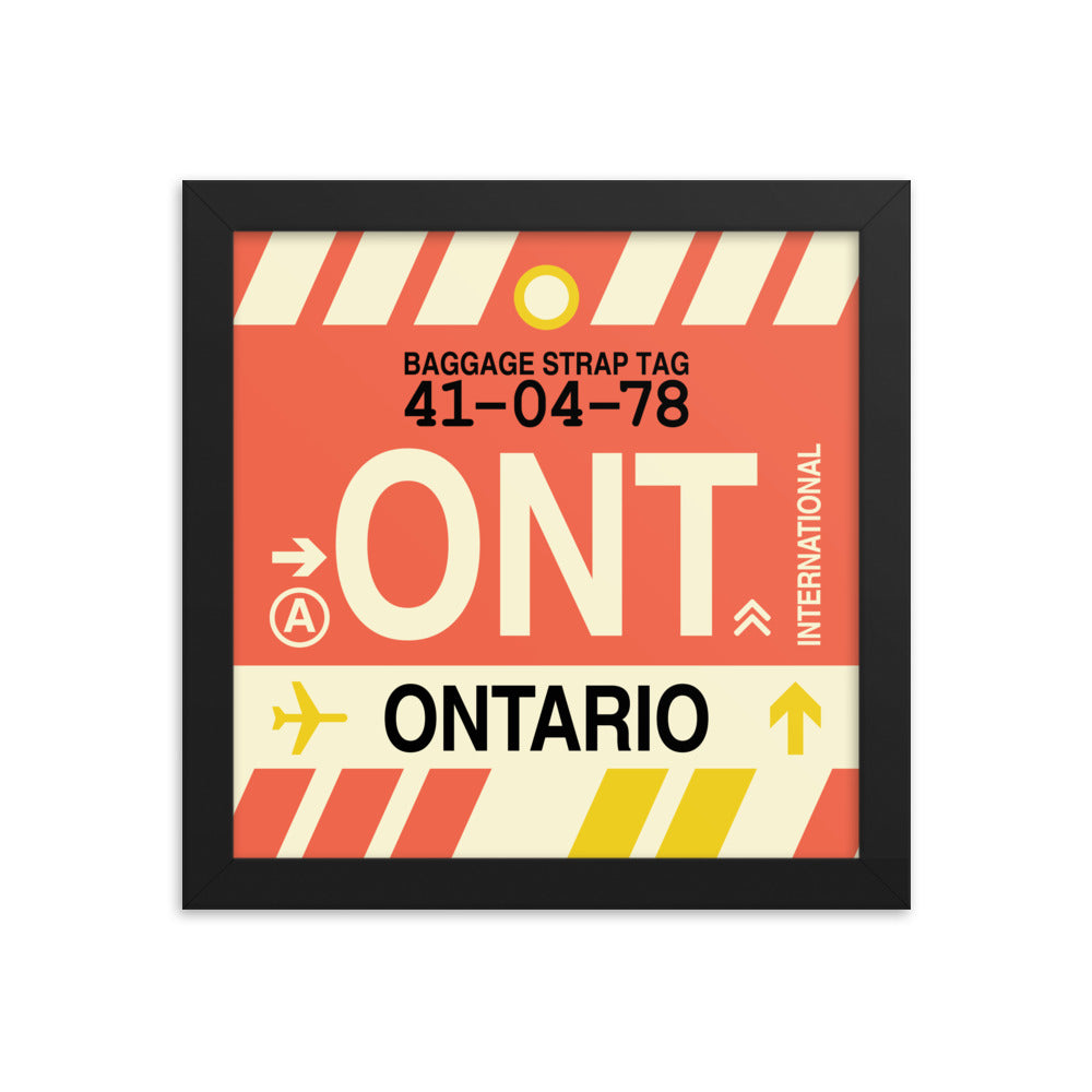 Travel-Themed Framed Print • ONT Ontario Souvenir • YHM Designs - Image 01
