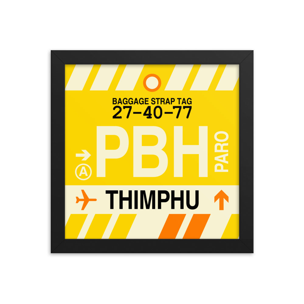 Travel-Themed Framed Print • PBH Thimphu Souvenir • YHM Designs - Image 01