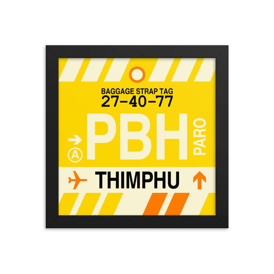 Travel-Themed Framed Print • PBH Thimphu • YHM Designs - Image 01
