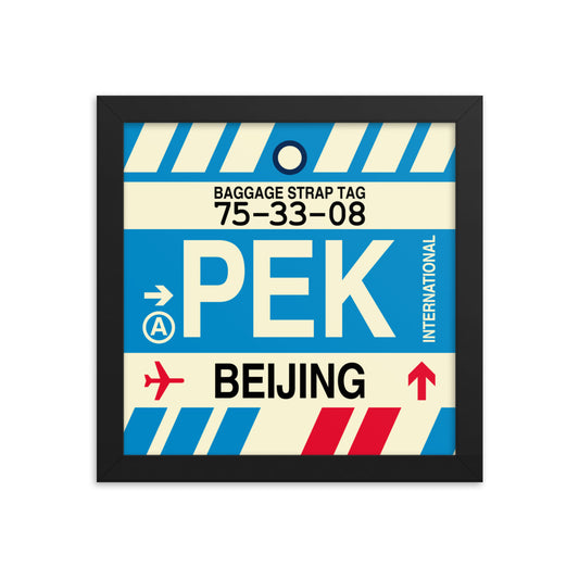 Travel-Themed Framed Print • PEK Beijing • YHM Designs - Image 01