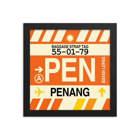 Travel-Themed Framed Print • PEN Penang • YHM Designs - Image 01