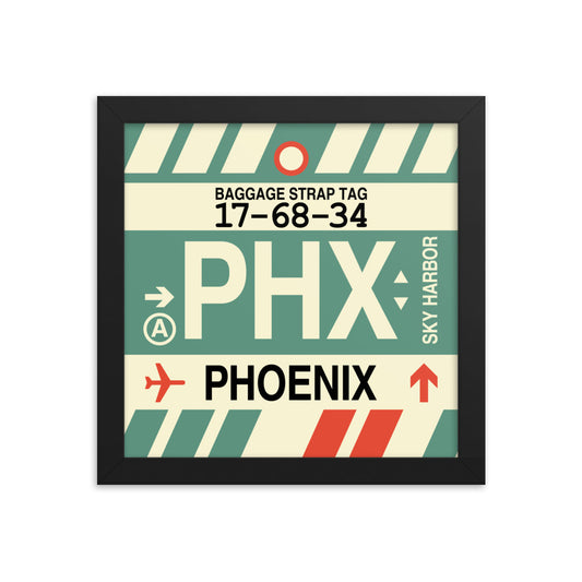 Travel-Themed Framed Print • PHX Phoenix • YHM Designs - Image 01