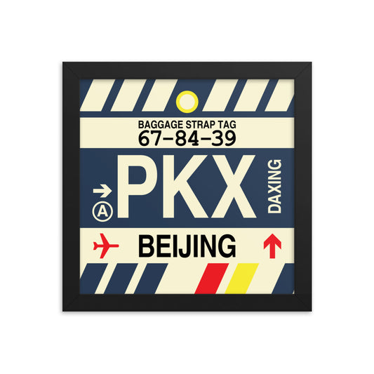 Travel-Themed Framed Print • PKX Beijing • YHM Designs - Image 01