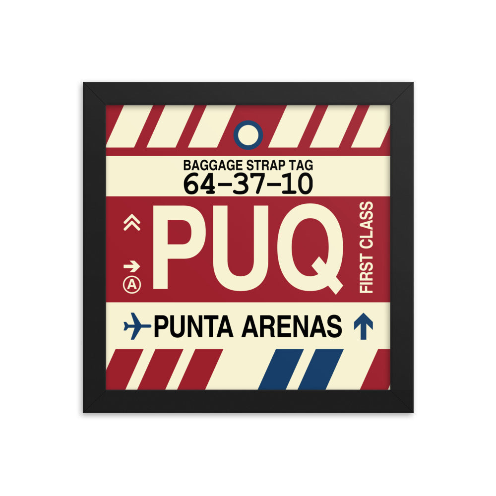 Travel-Themed Framed Print • PUQ Punta Arenas Souvenir • YHM Designs - Image 01