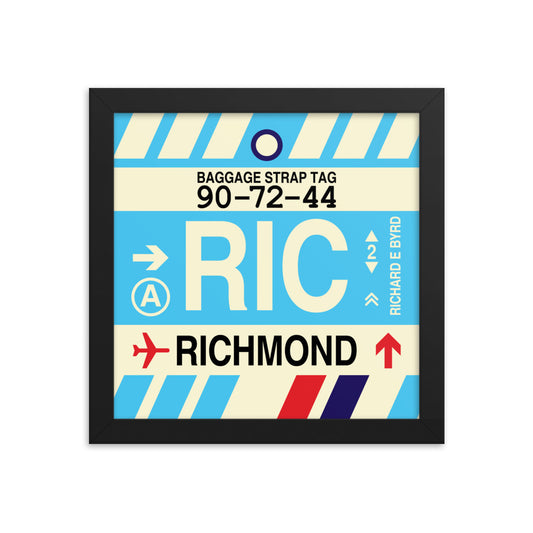 Travel-Themed Framed Print • RIC Richmond • YHM Designs - Image 01