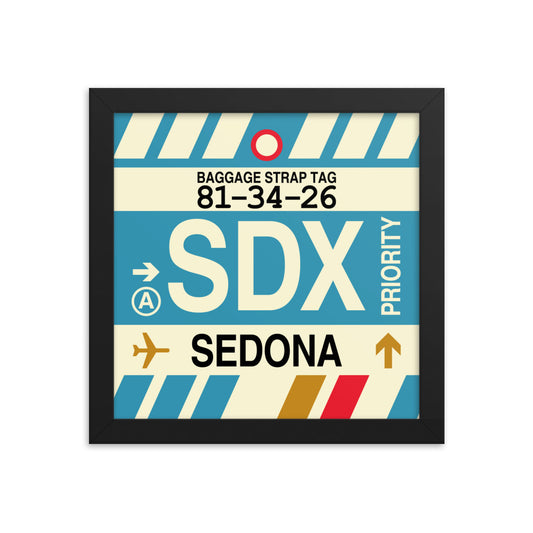 Travel-Themed Framed Print • SDX Sedona Souvenir • YHM Designs - Image 01