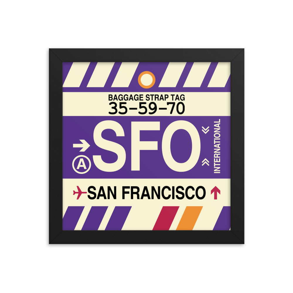 San Francisco California Prints and Wall Art • SFO Airport Code