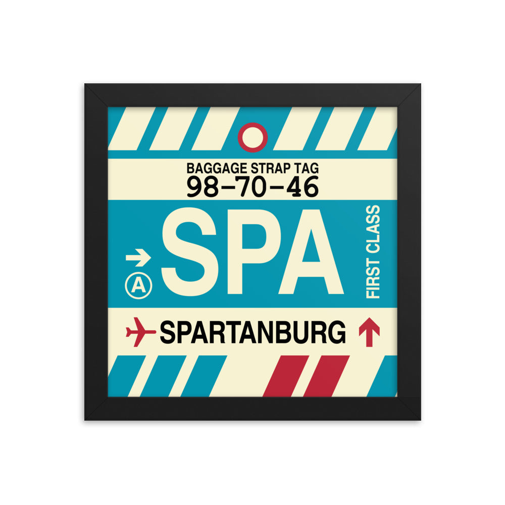Travel-Themed Framed Print • SPA Spartanburg • YHM Designs - Image 01