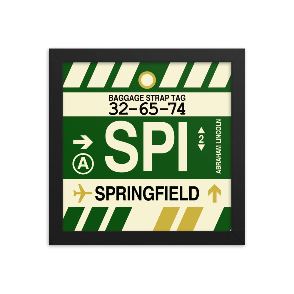 Travel-Themed Framed Print • SPI Springfield • YHM Designs - Image 01