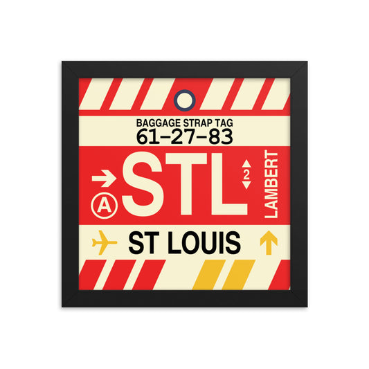 Travel-Themed Framed Print • STL St. Louis • YHM Designs - Image 01