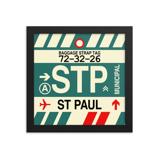 Travel-Themed Framed Print • STP St. Paul • YHM Designs - Image 01