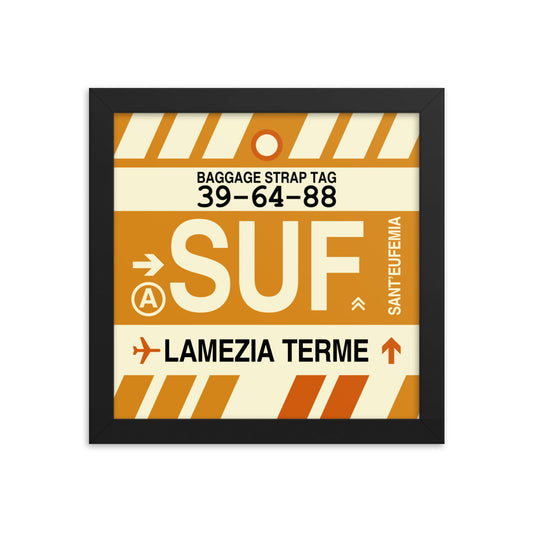 Travel-Themed Framed Print • SUF Lamezia Terme • YHM Designs - Image 01