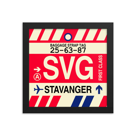 Travel-Themed Framed Print • SVG Stavanger • YHM Designs - Image 01