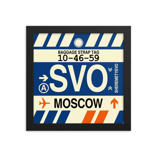 Travel-Themed Framed Print • SVO Moscow • YHM Designs - Image 01