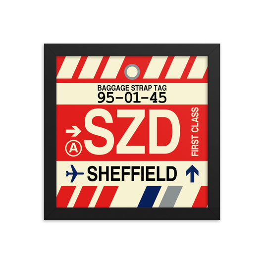 Travel-Themed Framed Print • SZD Sheffield • YHM Designs - Image 01